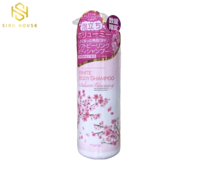 Sữa tắm trắng da MANIS White Body Shampoo Sakura Blooming 450mL	