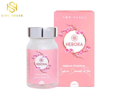 Viên uống hoa hồng làm thơm cơ thể HEBORA Sakura Damask Rose (60 viên)