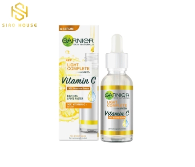 Tinh chất tăng cường sáng da mờ thâm Garnier Light Complete 30x Vitamin C Booster Serum 30ml