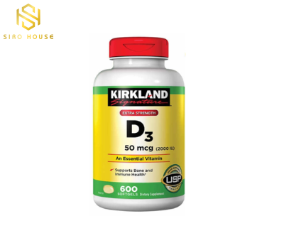 Viên uống Vitamin D3 500mcg KIRKLAND 600 viên