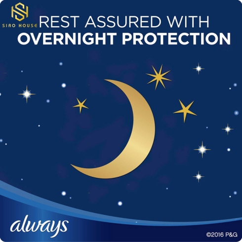 Băng vệ sinh ban đêm ALWAYS Ultra Thin Overnight with Wings (Gói 38 miếng)