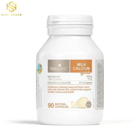 Bio Island Milk Calcium – Sữa Canxi cho bé (90 viên)