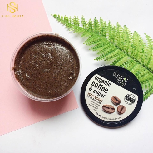 Tẩy tế bào chết toàn chân ORGANIC SHOP Organic Coffee & Sugar Body Scrub 250g