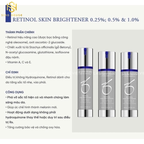 Kem chống lão hóa Zo Skin Health Retinol Skin Brightener 0.25% 50ml