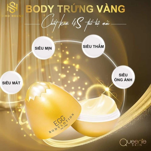 Kem Body trứng vàng EGG QUEENIE (250g)