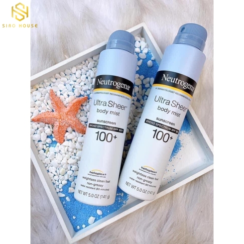 XỊT CHỐNG NẮNG NEUTROGENA ULTRA SHEER BODY MIST SUNSCREEN 