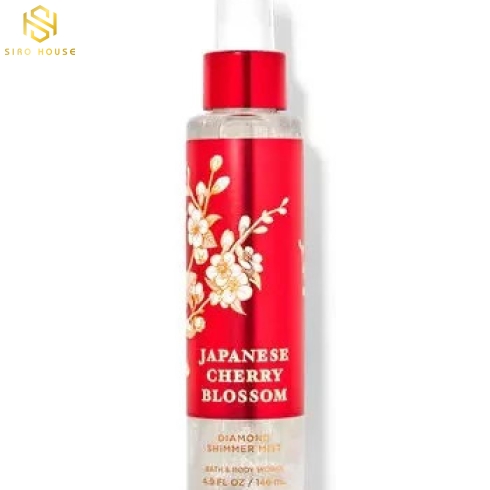 Bath and Body Works Japanese Cherry Blossom Diamond Shimmer Mist ( có nhũ)