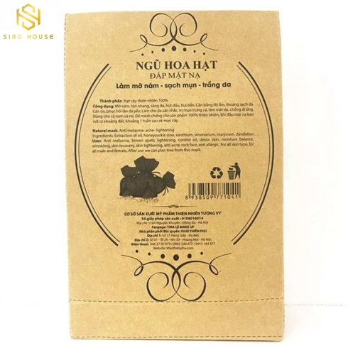 Mặt nạ ngũ hoa hạt TINA LÊ 