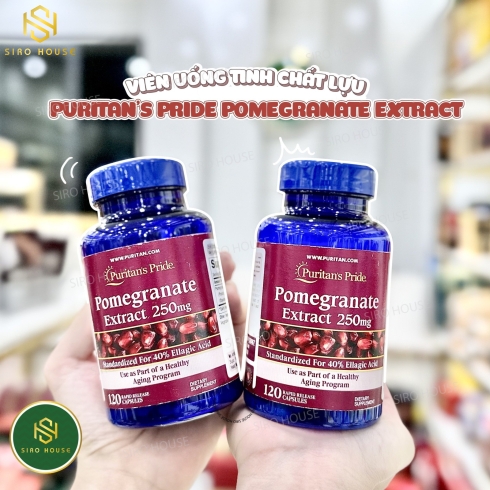 Tinh chất lựu Pomegranate Extract 250mg Puritan Pride