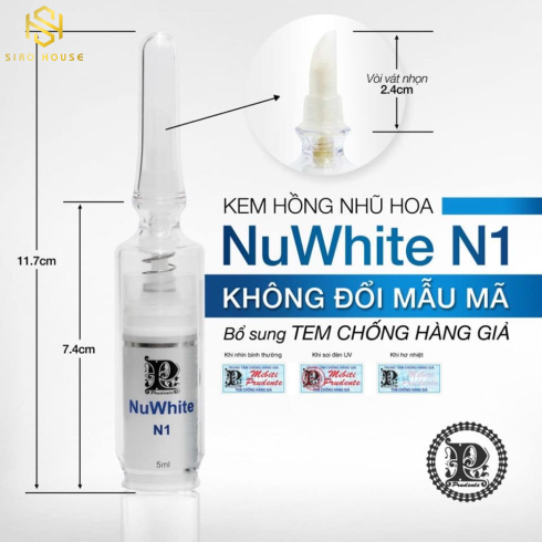 Kem làm hồng nhũ hoa NUWHITE N1 Mibiti Prudente 5mL	