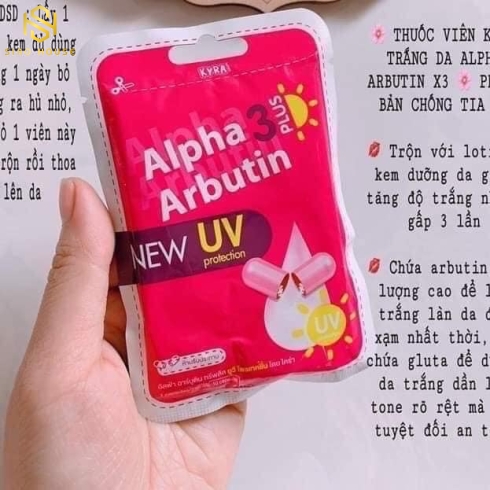 Vỉ thuốc Alpha Arbutin 3PLUS NEW UV PROTECTION Chống Tia UV