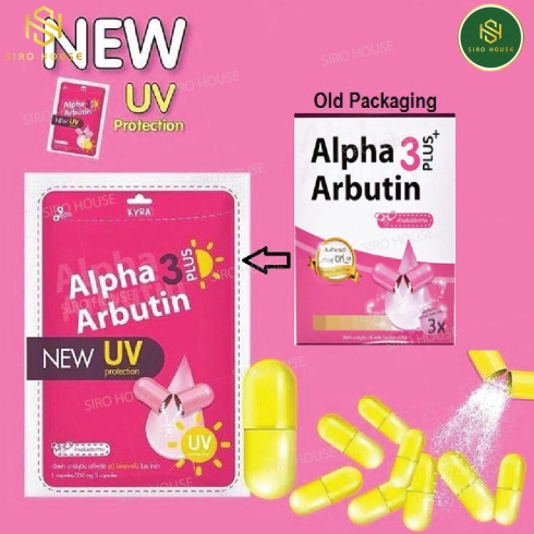 Viên kích trắng Alpha Arbutin 3 plus thái lan (Mẫu mới)