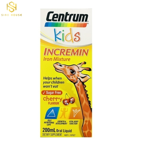 Vitamin cho trẻ biếng ăn CENTRUM KIDS Incremin 200mL