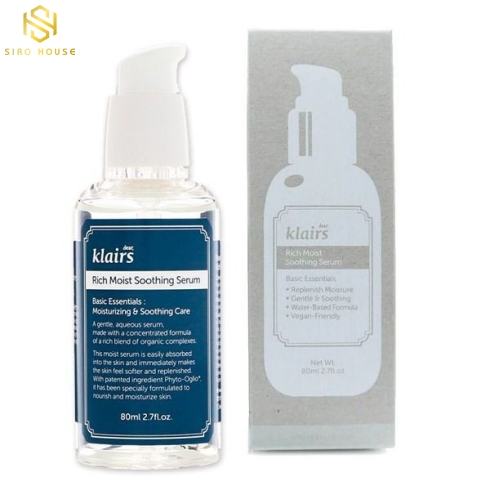 Tinh chất dưỡng ẩm sâu KLAIRS Rich Moist Soothing Serum 80mL	