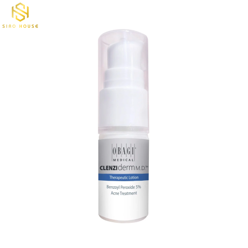 Lotion chấm mụn chứa 5% Benzoyl Peroxide Obagi CLENZIderm MD Therapeutic