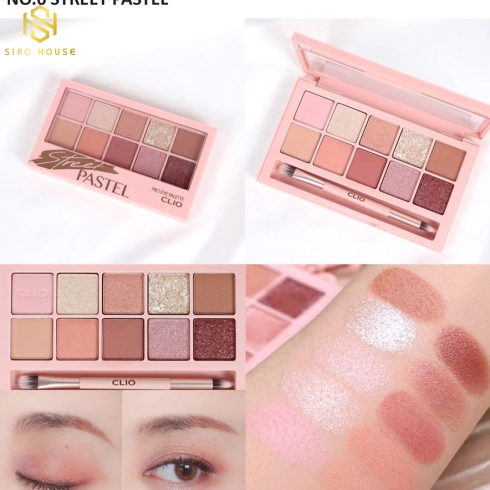 Phấn mắt CLIO Pro Eye Palette 06 Street Pastel