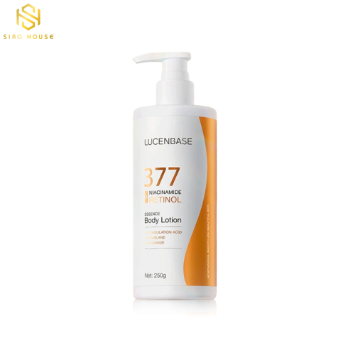 Dưỡng thể LUCENBASE 377 Niacinamide+Retinol Body Lotion 250g