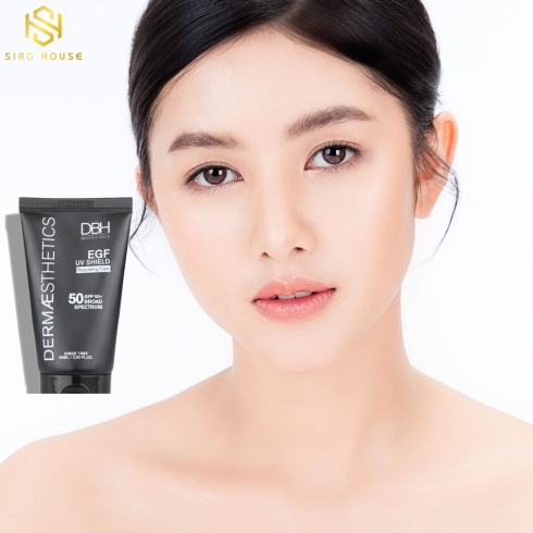 KEM CHỐNG NẮNG DERMAESTHETICS DBH SPF 50+/PA+++ EGF UV SHIELD 60mL 