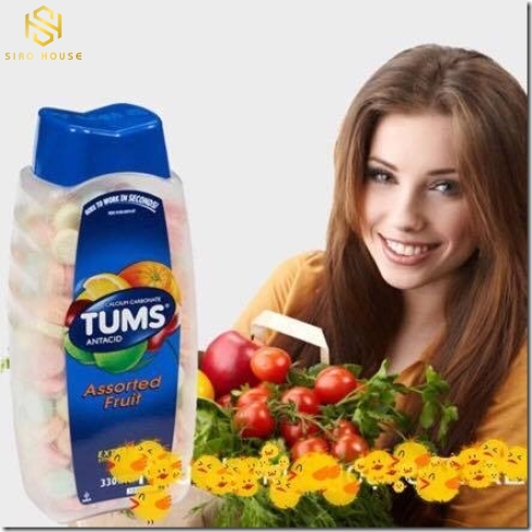 Kẹo trị đau bao tử TUMS Extra Strength Smoothies 750mg