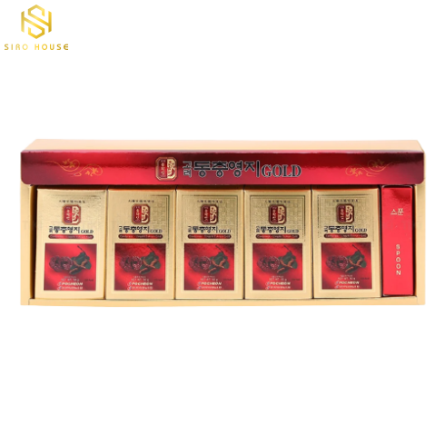 Cao linh chi đông trùng hạ thảo POCHEON Cordyceops Lingzhi Extract Gold 50g x 5 hũ