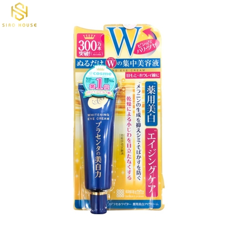 Kem dưỡng mắt MEISHOKU Placenta Medicated Whitening Eye Cream 30g