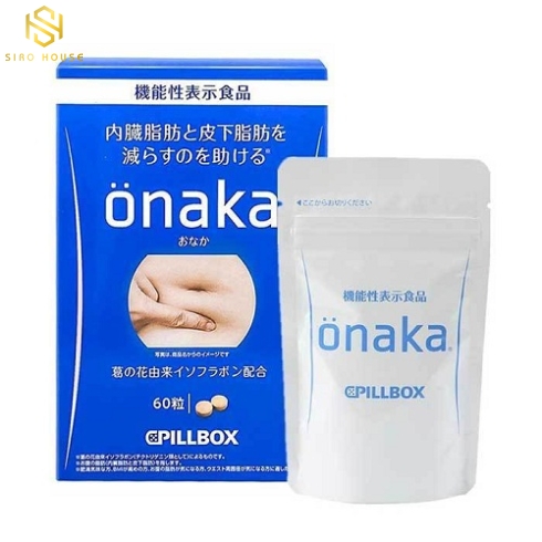 Viên uống giảm mỡ bụng ONAKA Pillbox 60v