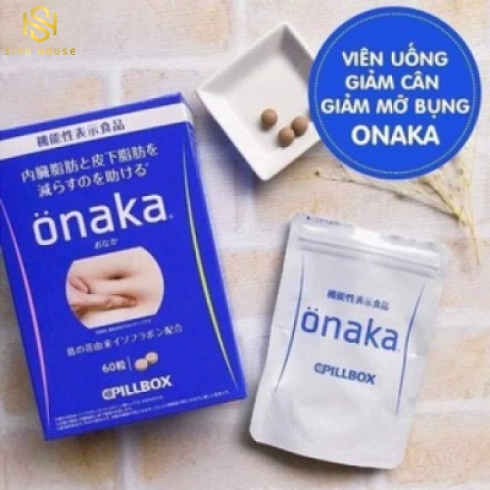 Viên uống giảm mỡ bụng ONAKA Pillbox 60v