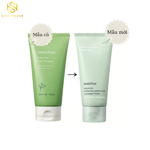 Sữa Rửa Mặt Chiết Xuất Trà Xanh INNISFREE Green Tea Foam Cleanser 150g