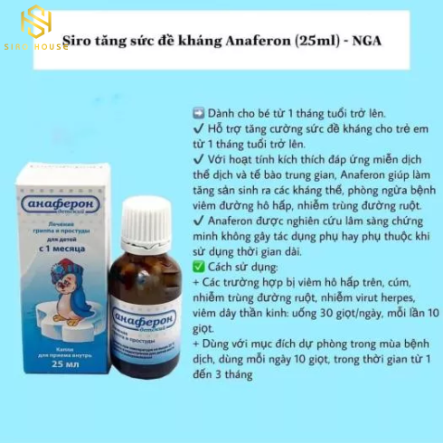 Siro tăng đề kháng ANAFERON 25mL