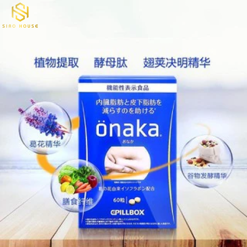 Viên uống giảm mỡ bụng ONAKA Pillbox 60v