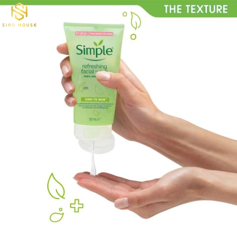 Sữa rửa mặt SIMPLE Kind To Skin Refreshing Facial Wash Gel 150mL