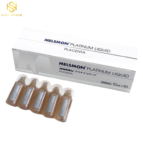 Nhau thai ngựa MELSMON PLATINUM Liquid Placenta 30 ống