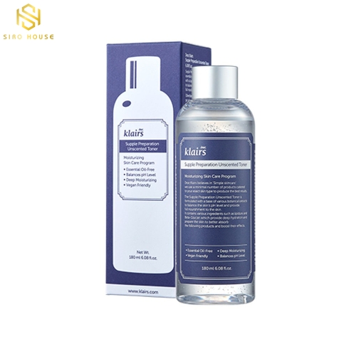 Nước hoa hồng KLAIRS Supple Preparation Unscented Toner 180mL