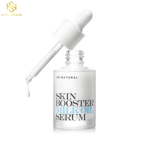 Tinh chất dưỡng trắng SO NATURAL Skin Booster Milk Oil Whitening Serum 30mL