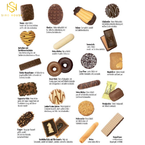 Bánh quy phủ chocolate HENRY LAMBERTZ Best Selection 1000g