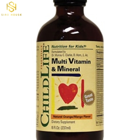 Vitamin nước tổng hợp CHILDLIFE Multi Vitamin & Mineral 237mL