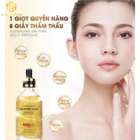 Serum THERA LADY Australian 24k Pure Gold Ampoule + Thanh lăn nâng cơ