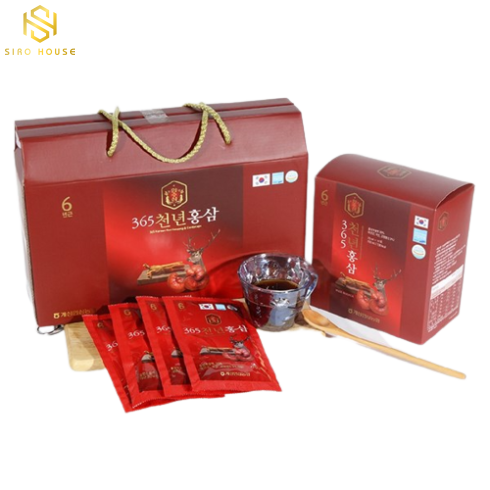 Nước Hồng Sâm Nhung Hươu Linh Chi DAEDONG 365 hộp 20 gói Hàn Quốc