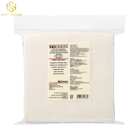 Bông Tẩy Trang Hữu Cơ MUJI (180 miếng)