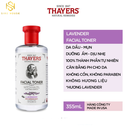 Nước Hoa Hồng Thayers Witch Hazel Toner