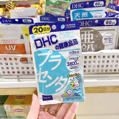 Da trắng hồng căng mịn chỉ với 3 Viên uống DHC nhau thai cừu 3600mg Nhật Bản mỗi ngày