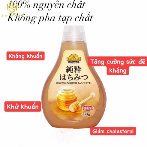  MẬT ONG HỮU CƠ TOPVALU NHẬT BẢN 500G