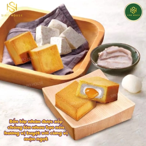 Bánh LAVA trứng muối khoai môn dẻo (Hộp 6 bánh)