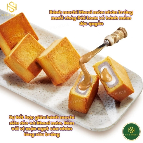 Bánh LAVA trứng muối khoai môn dẻo (Hộp 6 bánh)