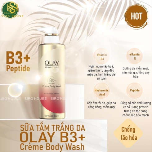 SỮA TẮM OLAY B3 HYALURONIC