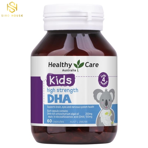 Viên bổ sung DHA em bé HEALTHY CARE Kids High Strength DHA 60 viên
