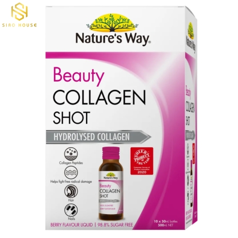 Nước uống Beauty Collagen SHOT của Úc (10 chai x 50ml)