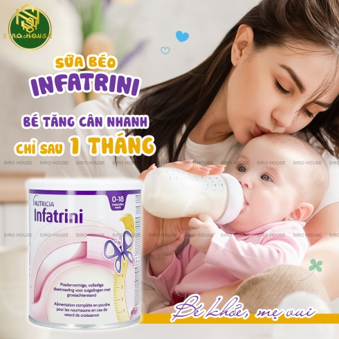 Sữa bột tăng cân INFATRINI 400g cho trẻ từ 0-18 tháng
