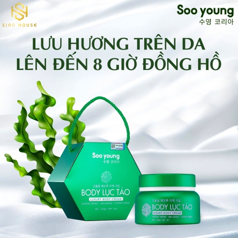 Kem body lục tảo SOO YOUNG Luxury Body Cream 250g