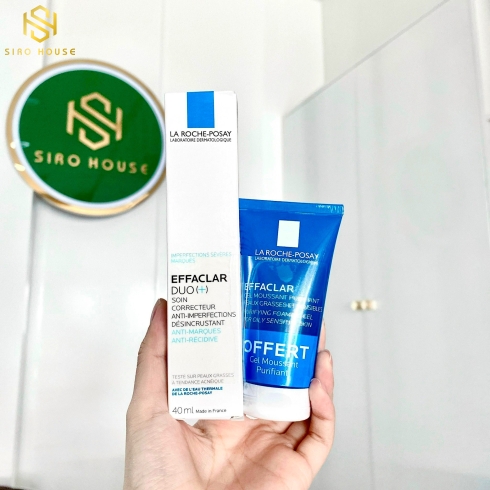Set kem dưỡng LA ROCHE-POSAY Effaclar Duo (+) 40ml + Srm LA ROCHE-POSAY 50ml